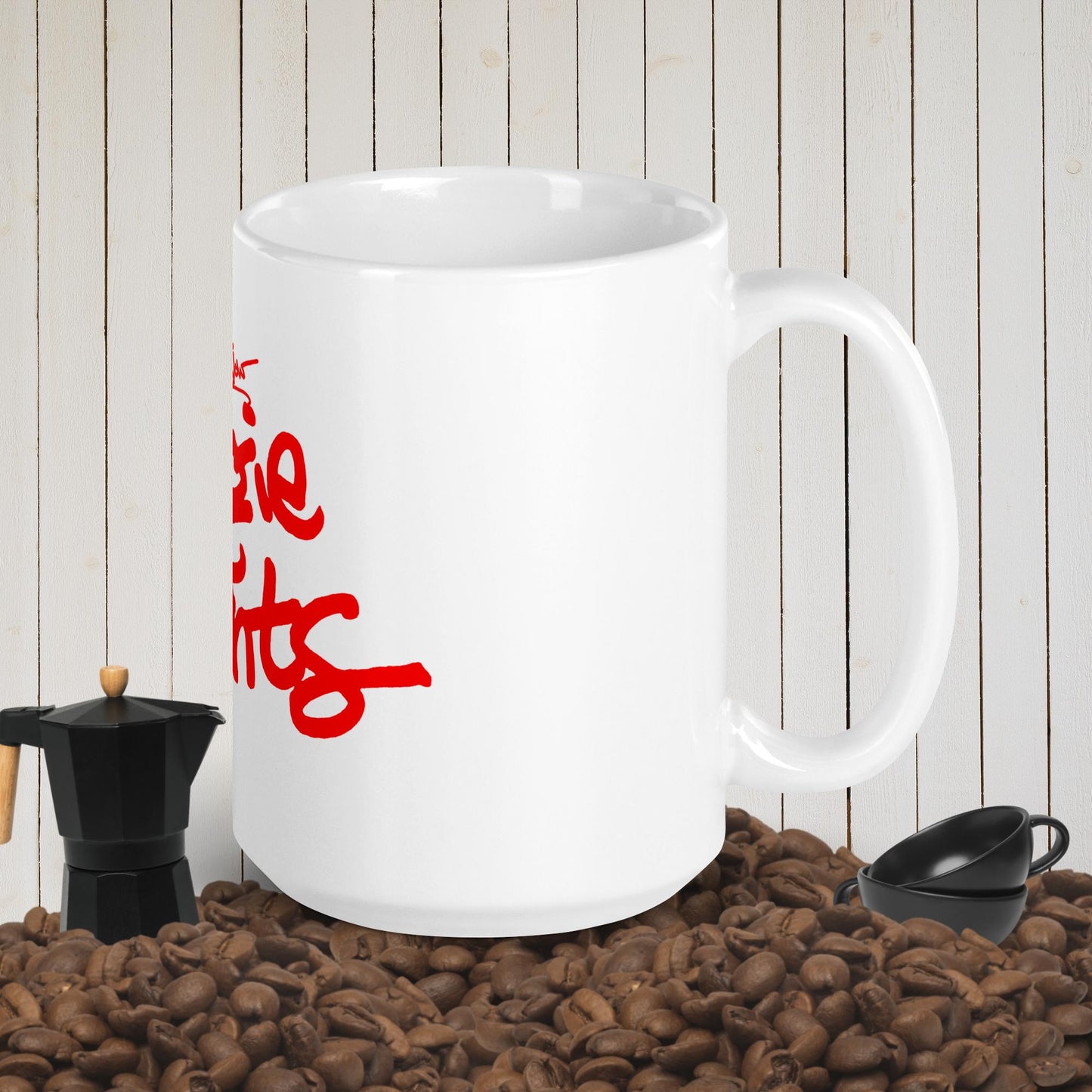 Boogie Nights White glossy mug