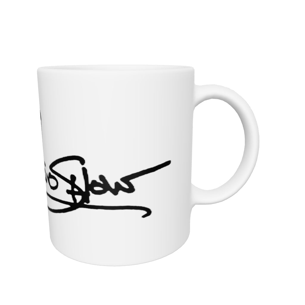 Joe Antonio Show White glossy mug
